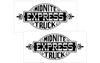 1978 1979 Dodge Midnite Express Truck Door Lettering Decals Set